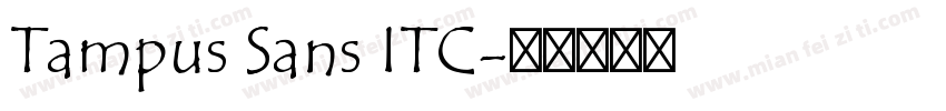 Tampus Sans ITC字体转换